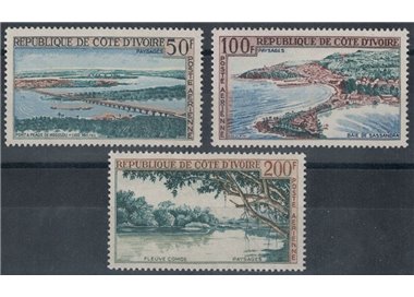 IVORY COAST 1963 Landscapes, airmail 3v MNH**