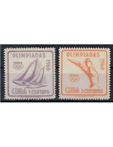 CUBA 1960 Olympic Games 2v MNH**