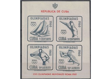 CUBA 1960 Olympic Games s/s MNH**