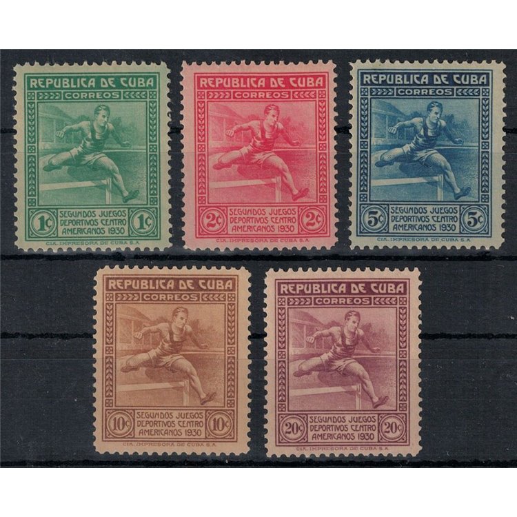CUBA 1930 Giochi Sportivi 5v MNH**