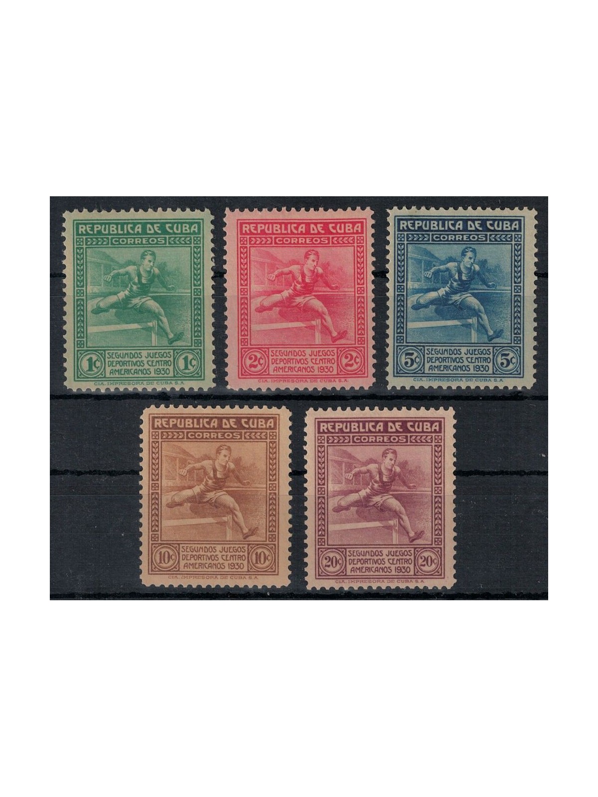 CUBA 1930 Sports Games 5v MNH**