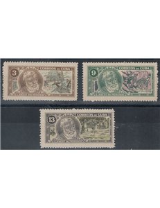 CUBA 1963 Omaggio a Ernest Hemingway 3v MNH**