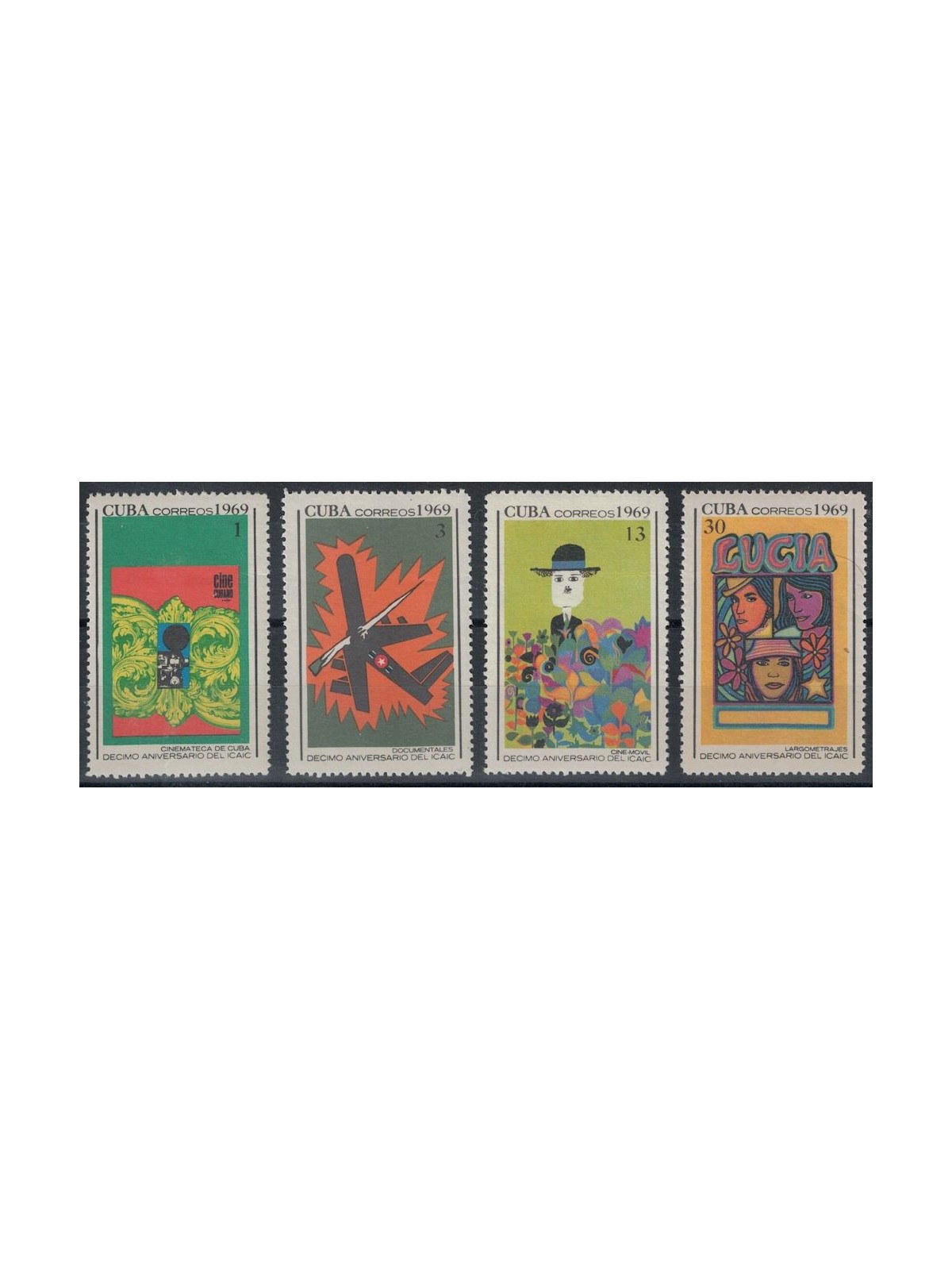 CUBA 1969 Film industry 4v MNH**