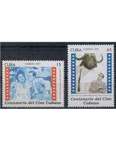 CUBA 1997 Centenary of Cuban Cinema 2v MNH**