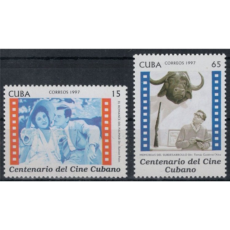CUBA 1997 Centenario del Cinema Cubano 2v MNH**