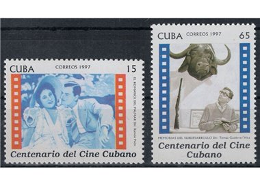 CUBA 1997 Centenary of Cuban Cinema 2v MNH**