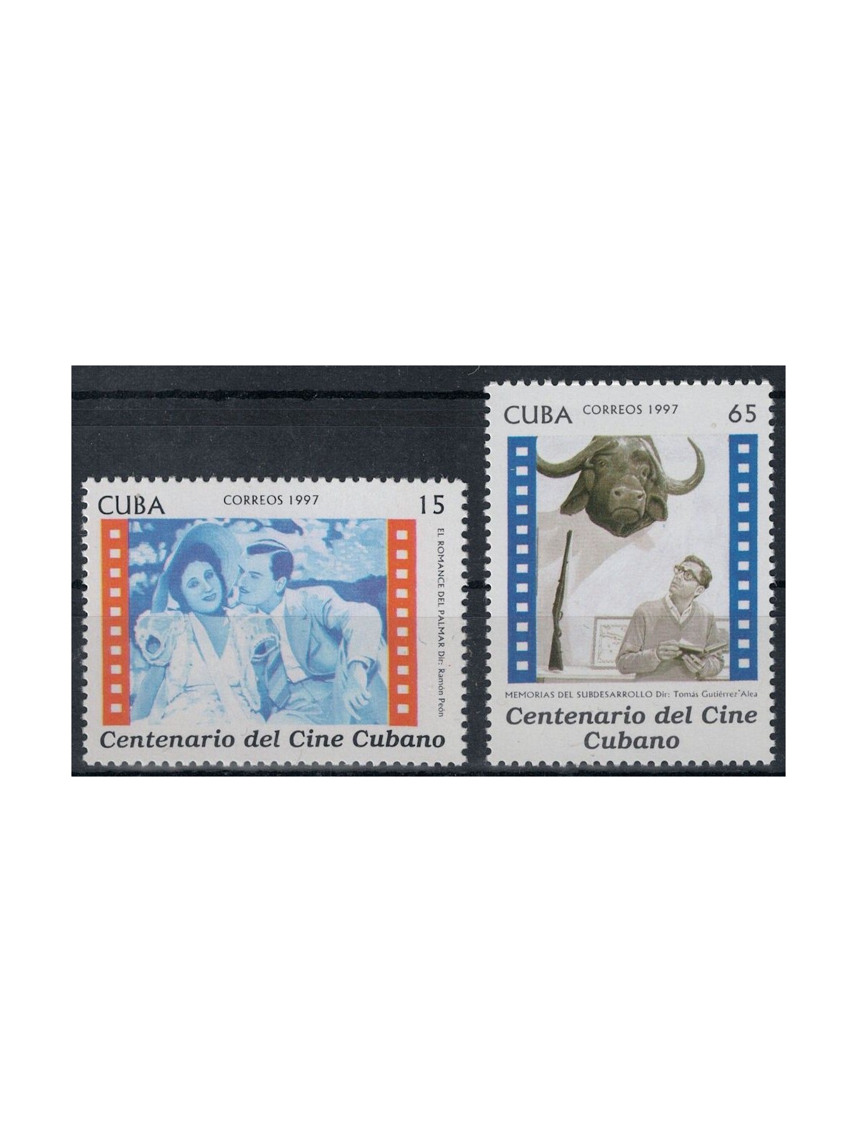 CUBA 1997 Centenario del Cinema Cubano 2v MNH**