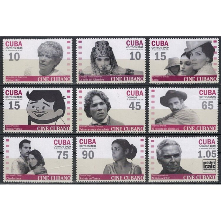 CUBA 2009 Cuban Cinema (ICAIC) 9v MNH**