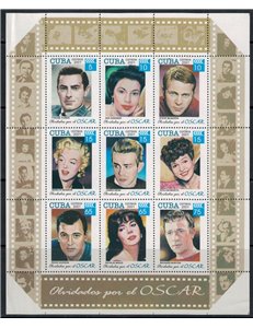 CUBA 2001 Cinema (Forgotten by the Oscar) s/s MNH**