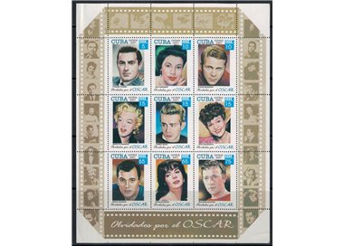 CUBA 2001 Cinema (Forgotten by the Oscar) s/s MNH**