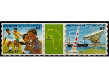 IVORY COAST 1985 Philexafrique 2v MNH**