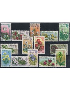 FALKLAND 1968 Ordinary series, flowers 14v MNH**