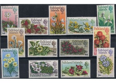 FALKLAND 1971 Ordinary series, flowers 13v MNH**