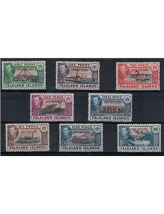 FALKLANDS (SOUTH SHETLAND ISLANDS) 1944 Ordinary series 8v MH*