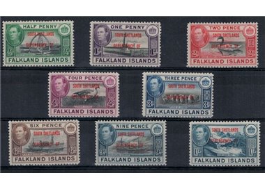 FALKLANDS (SOUTH SHETLAND ISLANDS) 1944 Ordinary series 8v MH*