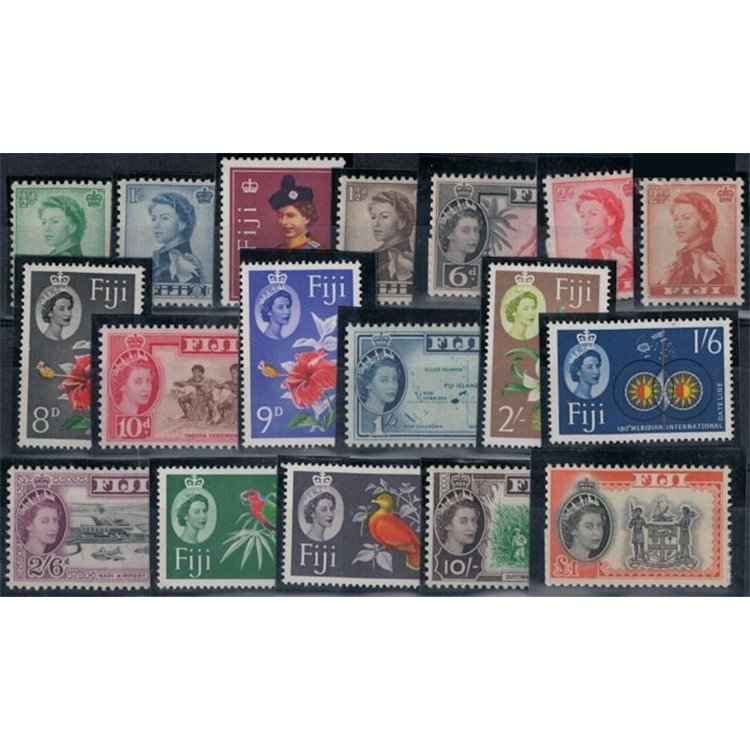 FIJI 1961/67 Ordinaries - Definitives 18v MNH**