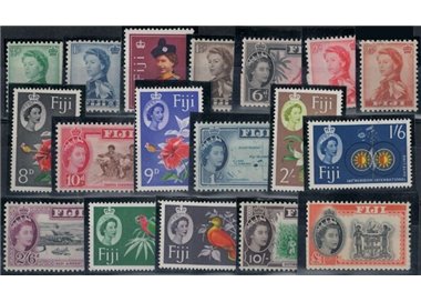 FIJI 1961/67 Ordinaries - Definitives 18v MNH**