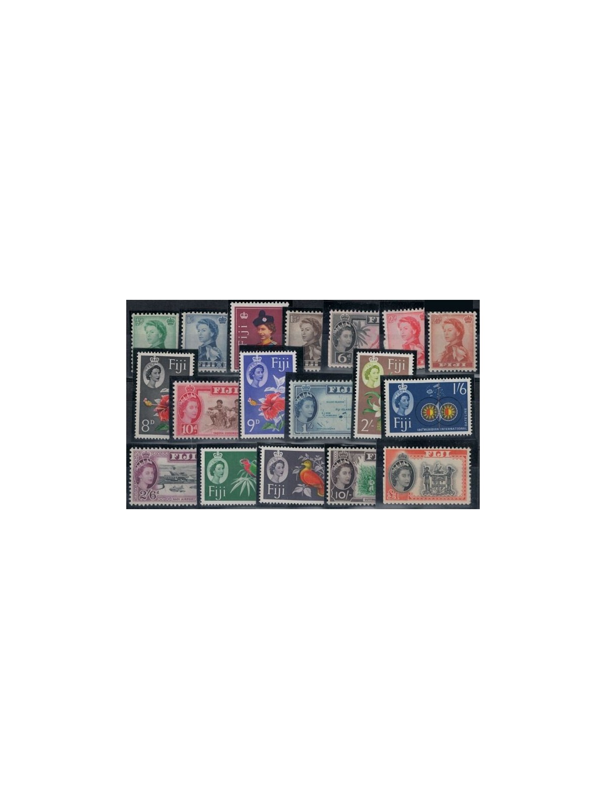 FIJI 1961/67 Ordinaries - Definitives 18v MNH**