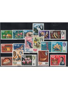 FIJI 1968 Ordinaries - Definitives 17 v
