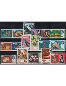 FIJI 1969 Ordinaries - Definitives 17 v