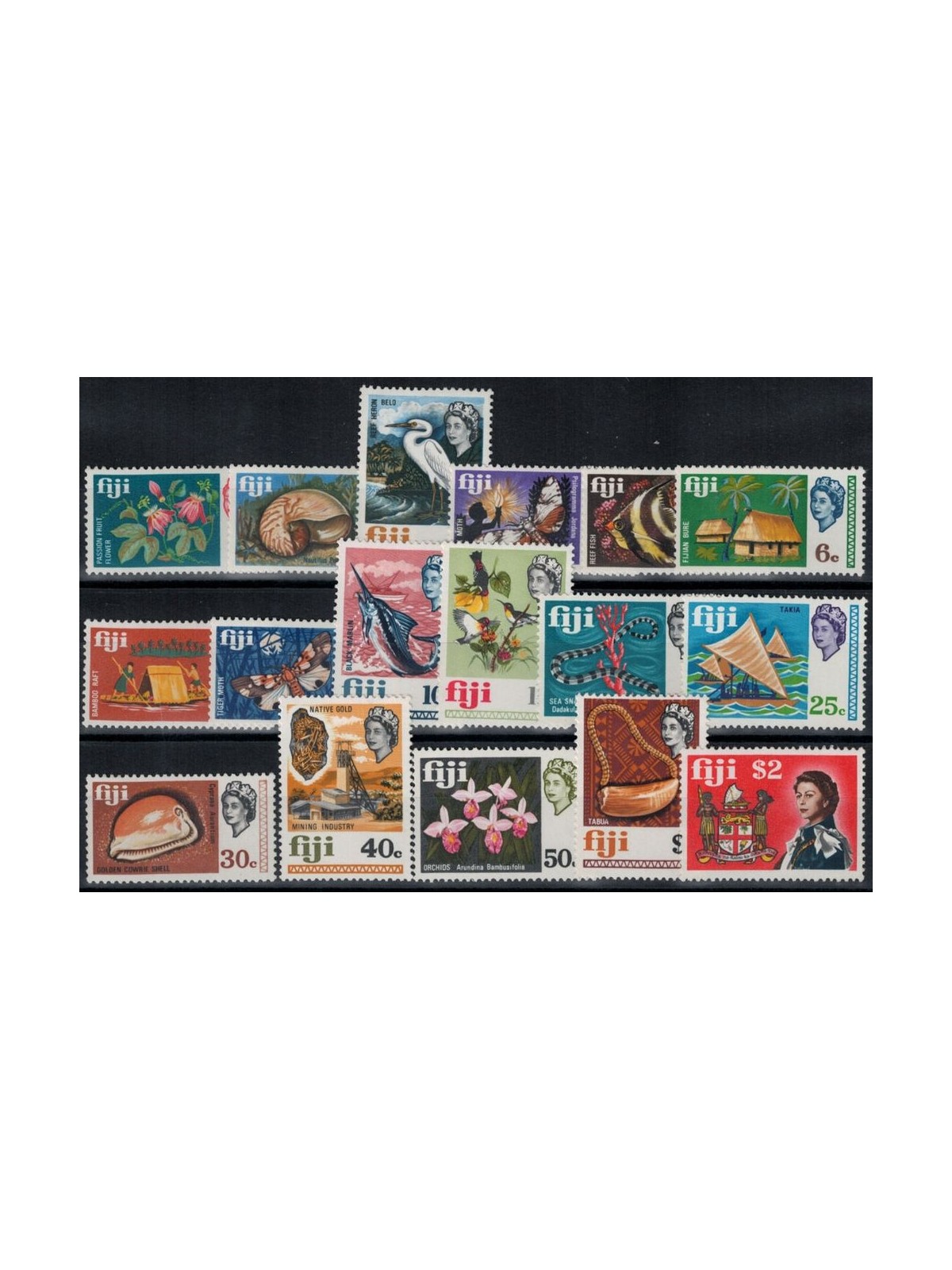 FIJI 1969 Ordinari - Definitives 17 v