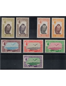 DUBAI 1963 Ordinari, posta aerea - Airmail definitives 8 v
