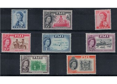 FIJI 1964/67 Ordinary - Definitives 8v MH*