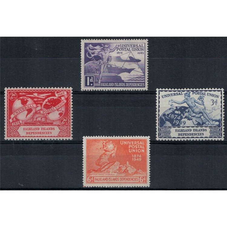 FALKLAND (SOUTH SHETLANDS) 1949 UPU Anniversary 4v MH*