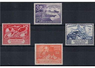 FALKLAND (SOUTH SHETLANDS) 1949 Anniversario UPU 4v MH*