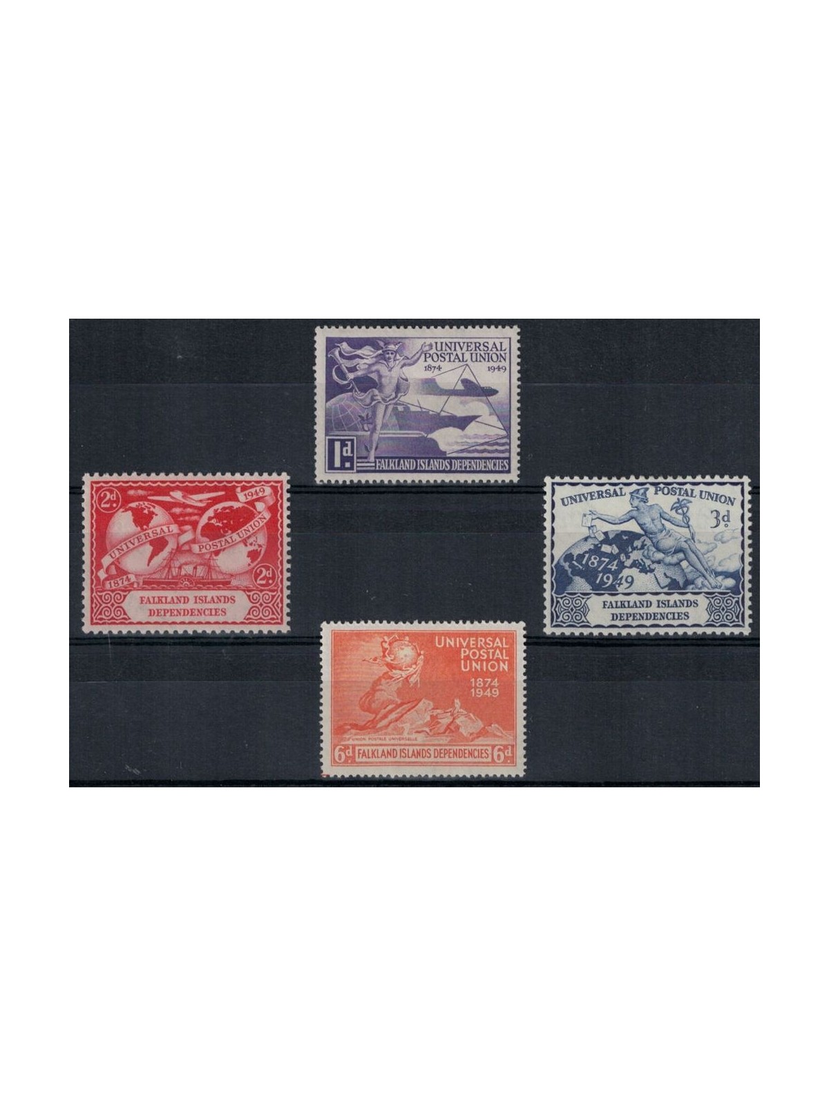 FALKLAND (SOUTH SHETLANDS) 1949 UPU Anniversary 4v MH*