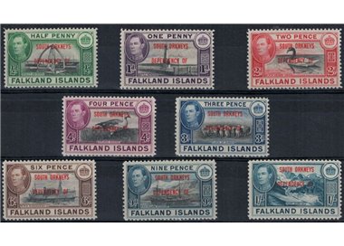 FALKLAND (SOUTH ORKNEYS) 1944 Serie ordinaria 8v MH*