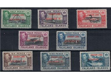 FALKLAND (GRAHAM LAND) 1944 Serie ordinaria 8v MNH**