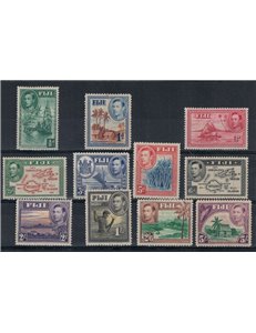 FIJI 1938 Ordinary George VI 11v MH*