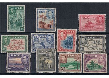 FIJI 1938 Ordinary George VI 11v MH*