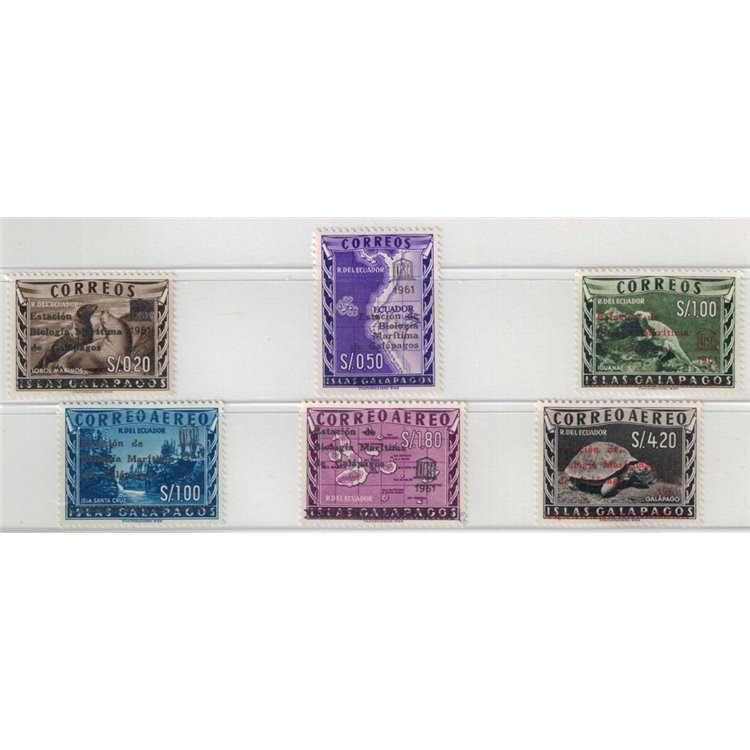 ECUADOR 1961 Stazione di biologia marina 6v MH*