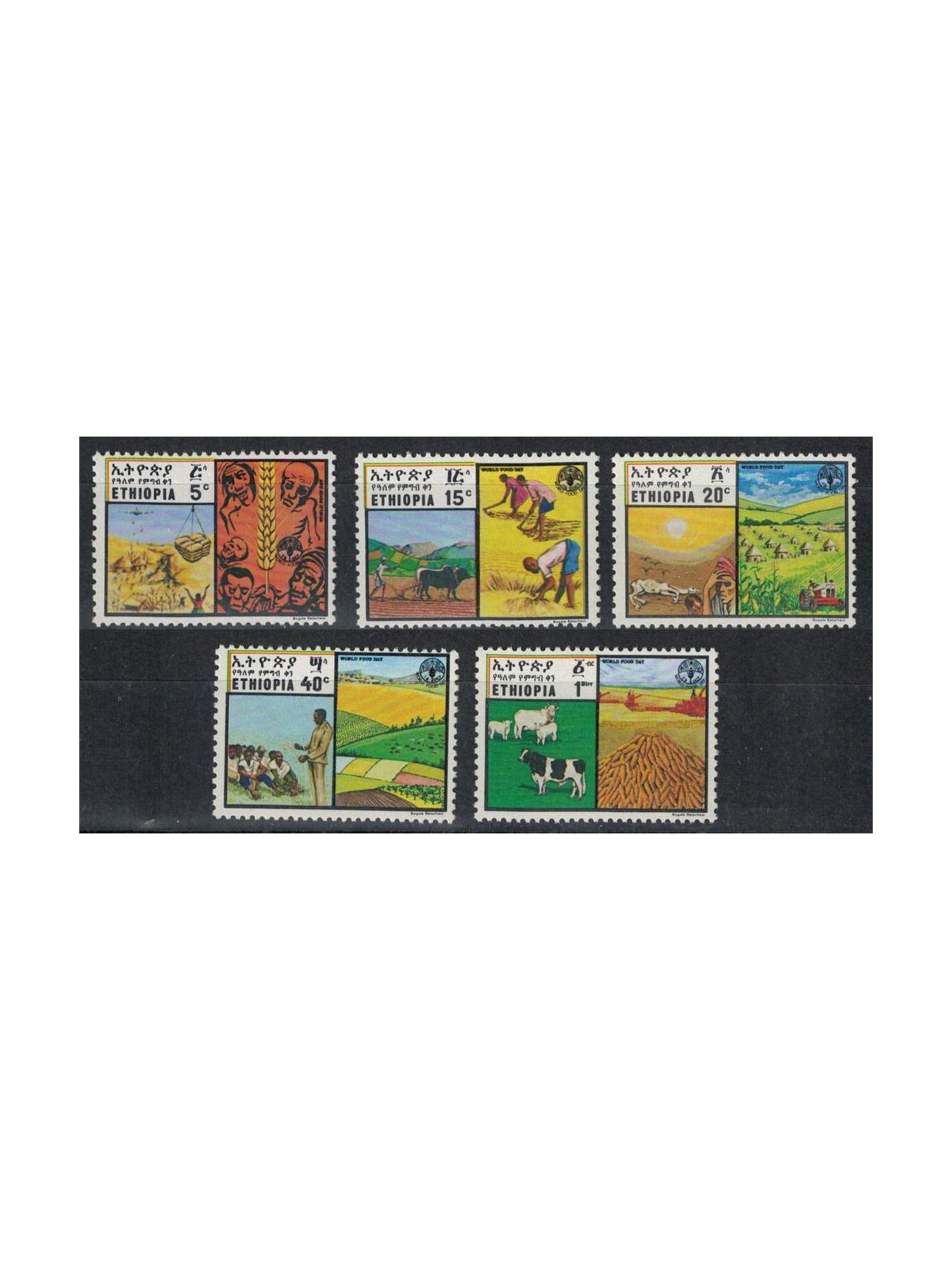 ETIOPIA 1981 Giornata dell'alimentazione 5v MNH**