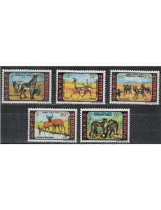 ETHIOPIA 1980 Endangered Animals 5v MNH**