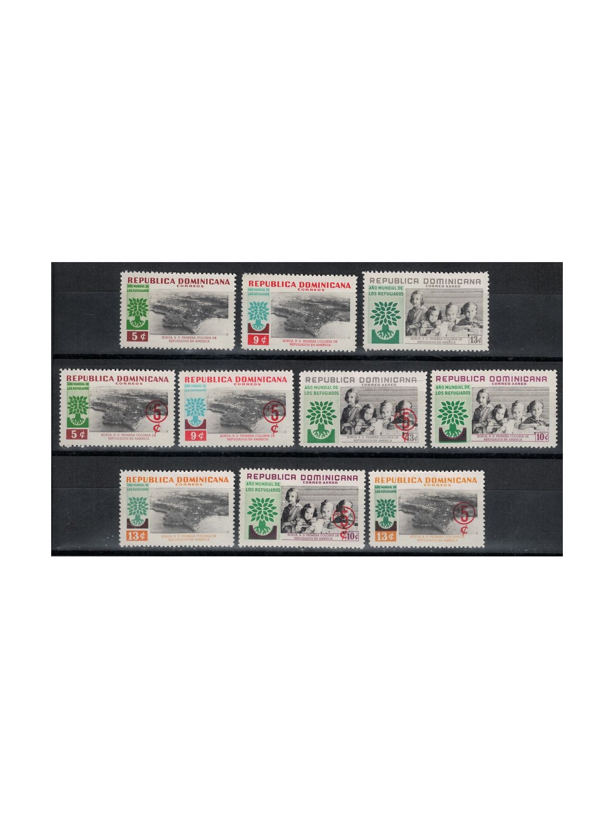 DOMINICAN REPUBLIC 1960 Year of the Refugee 10v MNH**