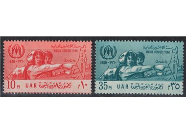 EGITTO 1960 Anno del rifugiato 2v MNH**