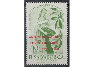 EL SALVADOR 1960 Anno mondiale del rifugiato MNH**
