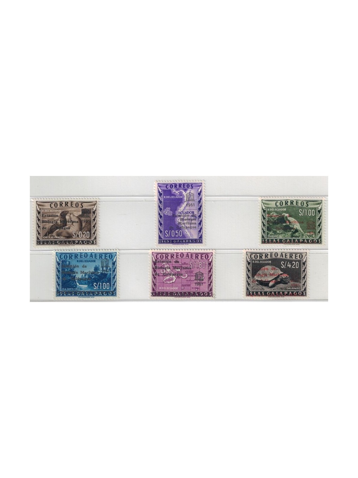 ECUADOR 1961 Marine Biology Station 6v MNH**