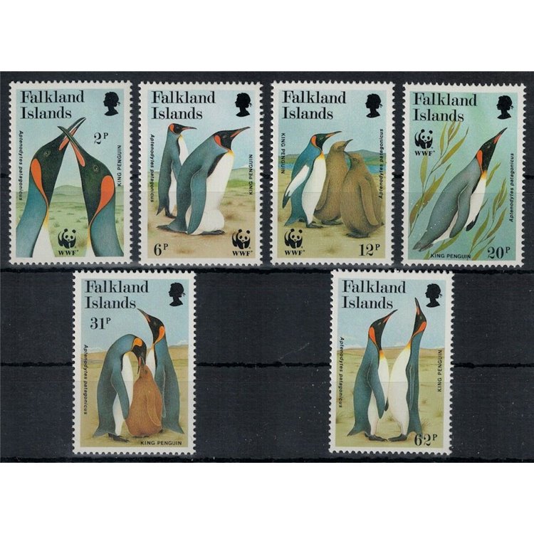 FALKLAND 1991 Fauna, king penguins 6v MNH**