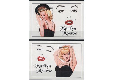DOMINICA 1994 Tribute to Marilyn Monroe 2 s/s MNH**