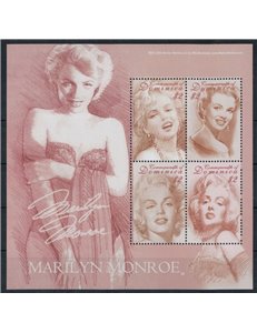 DOMINICA 2004 Personalità, Marilyn Monroe 4v MNH**