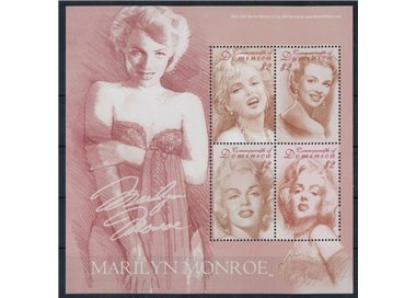 DOMINICA 2004 Personalities, Marilyn Monroe 4v MNH**