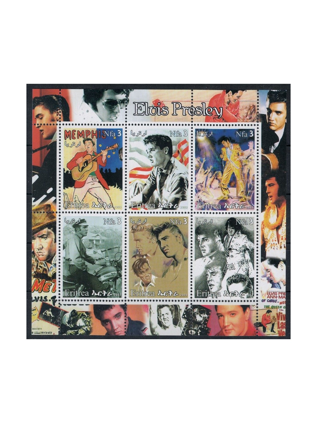 ERITREA 2003 Elvis Presley 6v MNH**