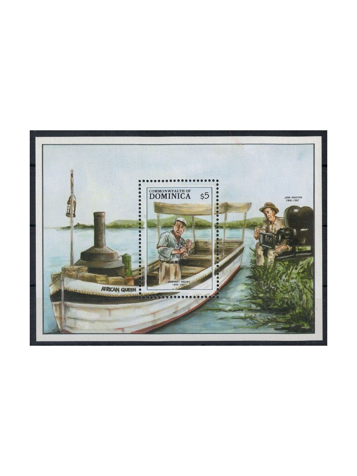 DOMINICA 1988 Entertainment Personalities (I) s/s MNH**