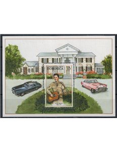DOMINICA 1988 Personaggi dello Spettacolo (II) BF MNH**