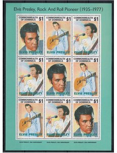 DOMINICA 1992 Elvis Presley m/s MNH**