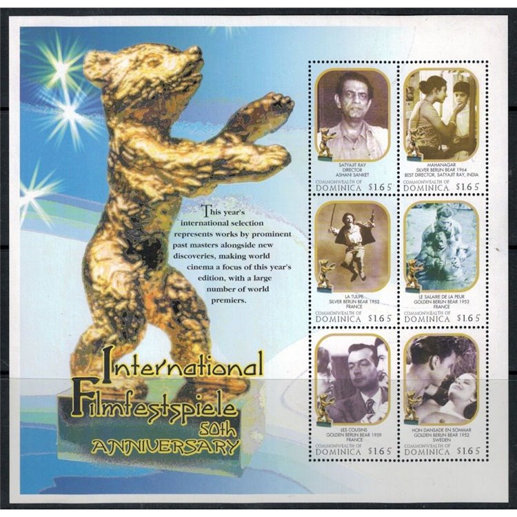 DOMINICA 2000 Festival Internazionale del Film 6v MNH**